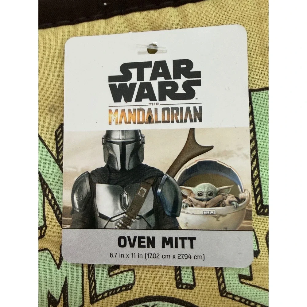 Star Wars Mandalorian Grogu Baby Yoda Kitchen Set Towel Mitts Pot Holder Clips